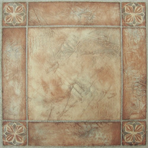 Spanish rose bordered beige - spanish,